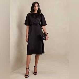 Banana Republic Flutter-Sleeve Knee-Length Dress